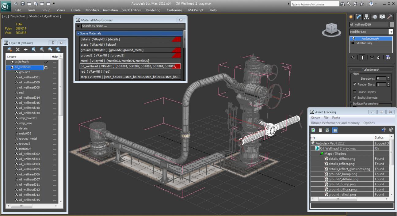 Oil Wellhead 2 3D model