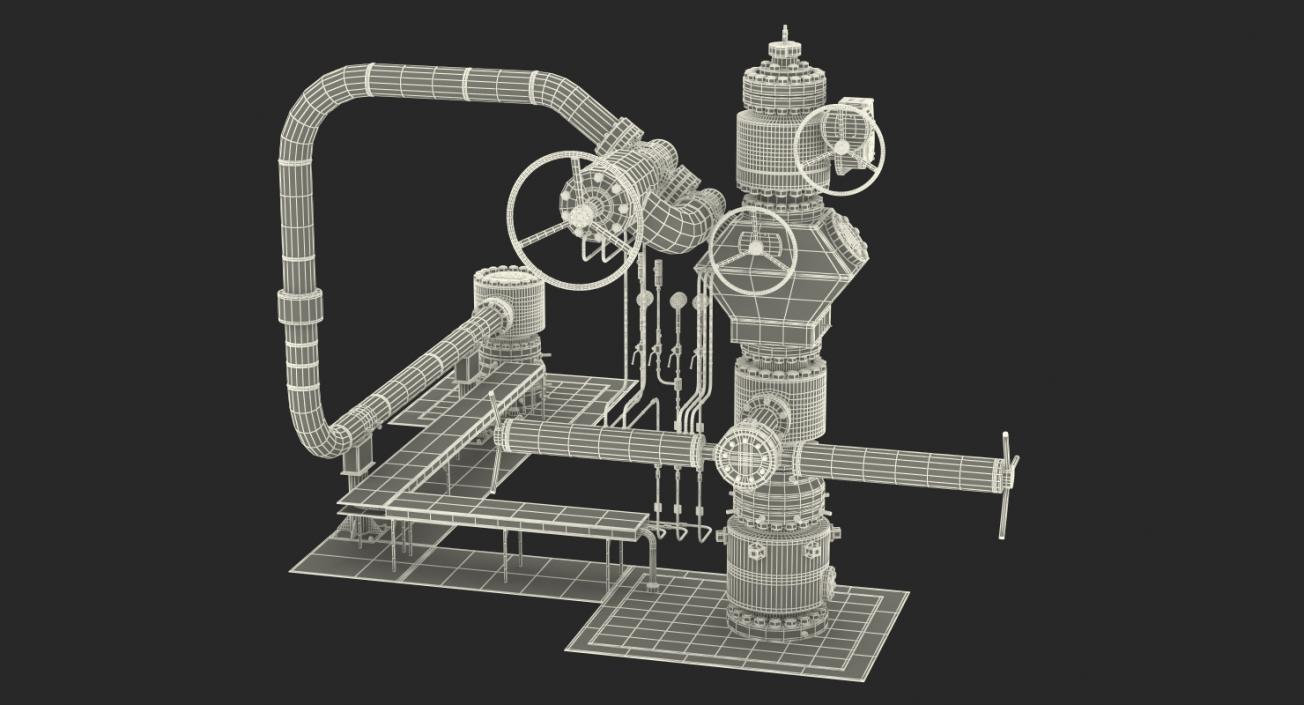 Oil Wellhead 2 3D model