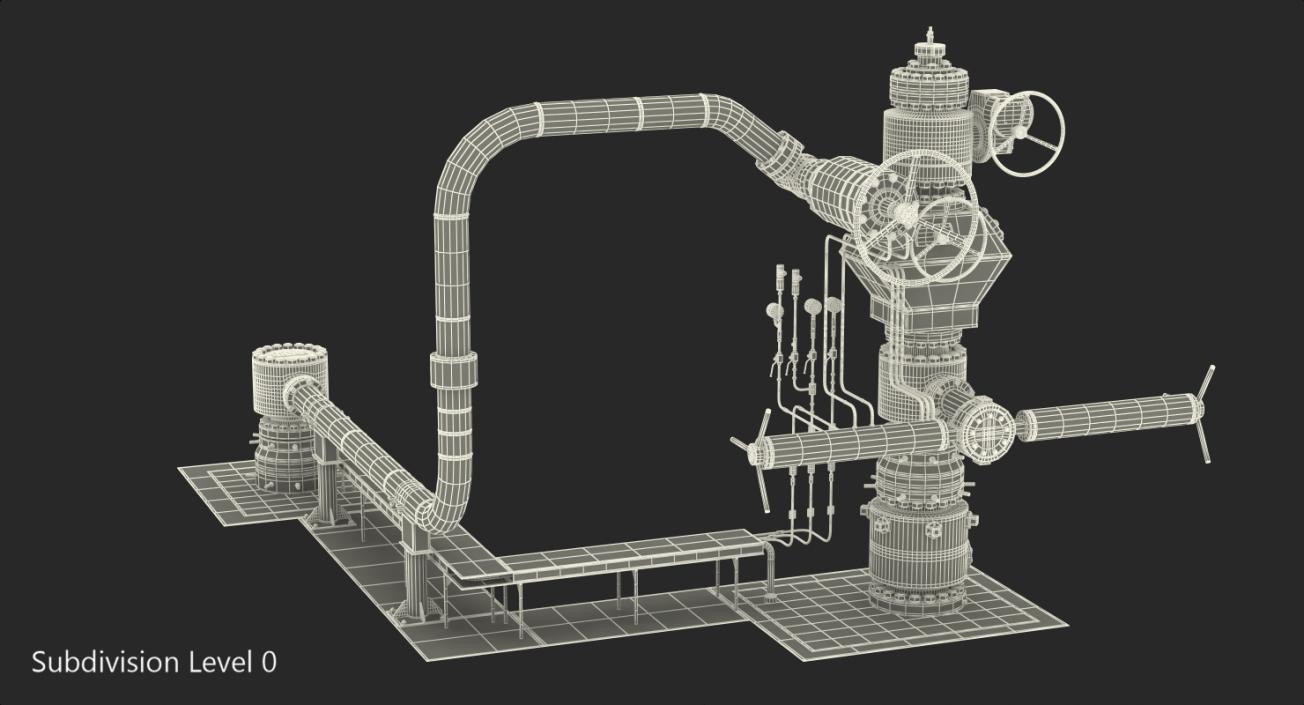 Oil Wellhead 2 3D model