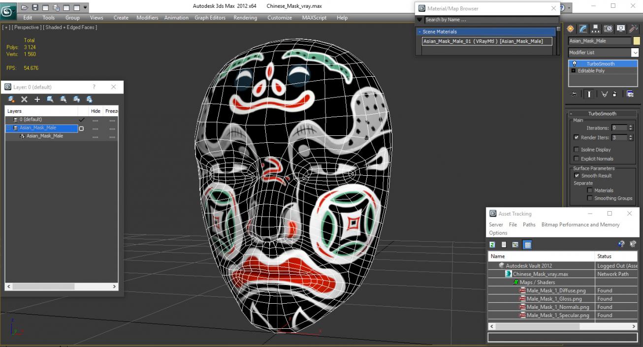 Chinese Mask 3D