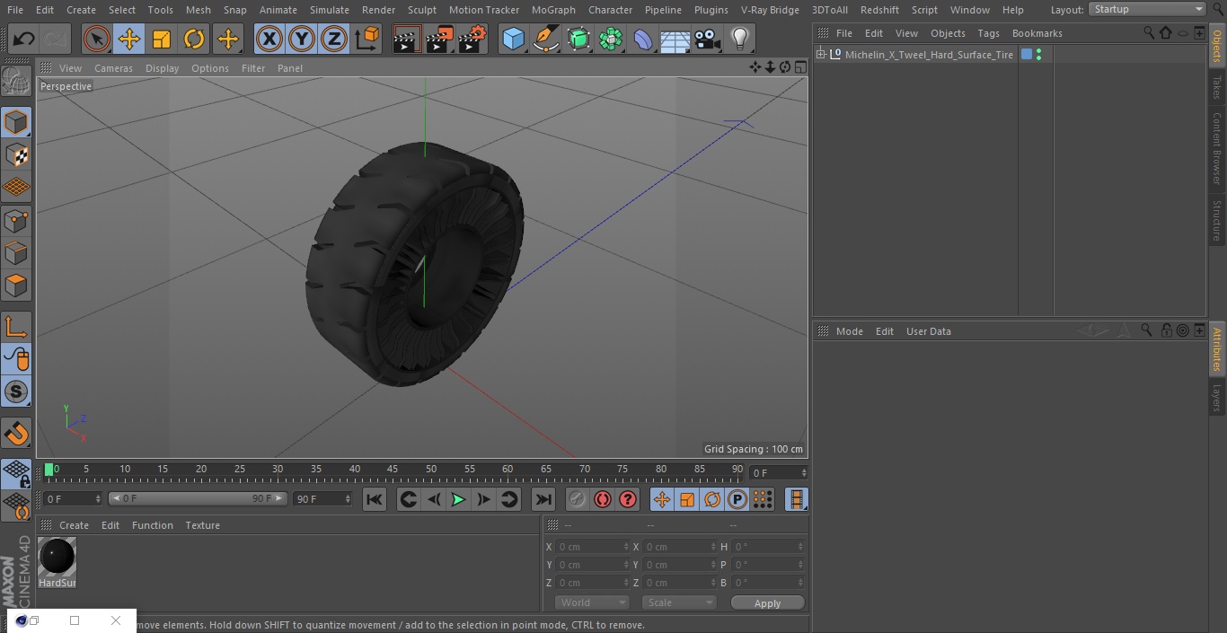 Michelin X Tweel Hard Surface Tire(1) 3D