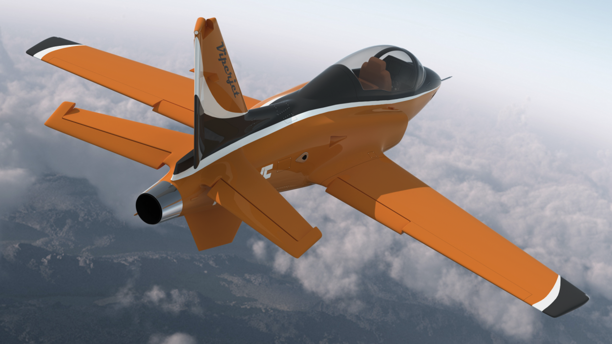 3D Single-Engine Sport Aircraft ViperJet Rigged for Cinema 4D model