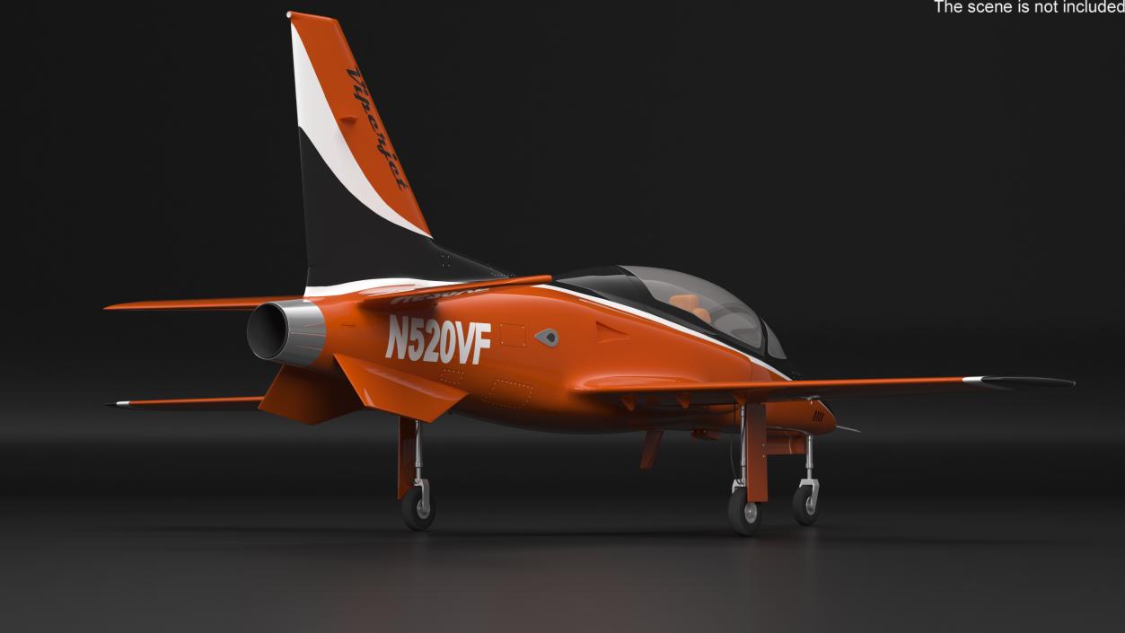 3D Single-Engine Sport Aircraft ViperJet Rigged for Cinema 4D model