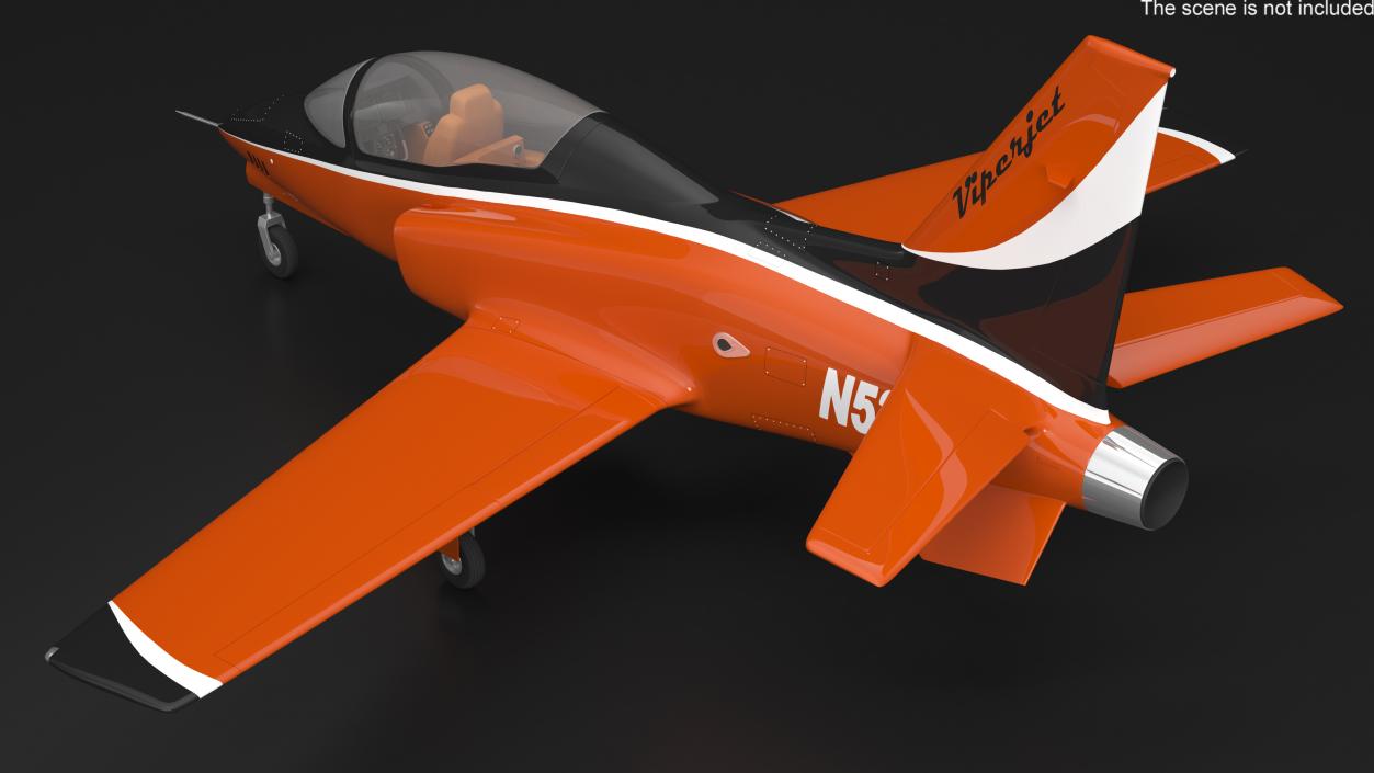 3D Single-Engine Sport Aircraft ViperJet Rigged for Cinema 4D model