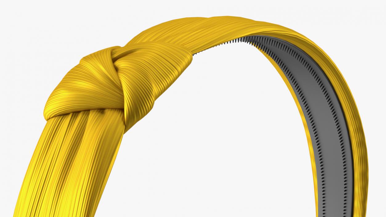 3D Thick Headband Yellow