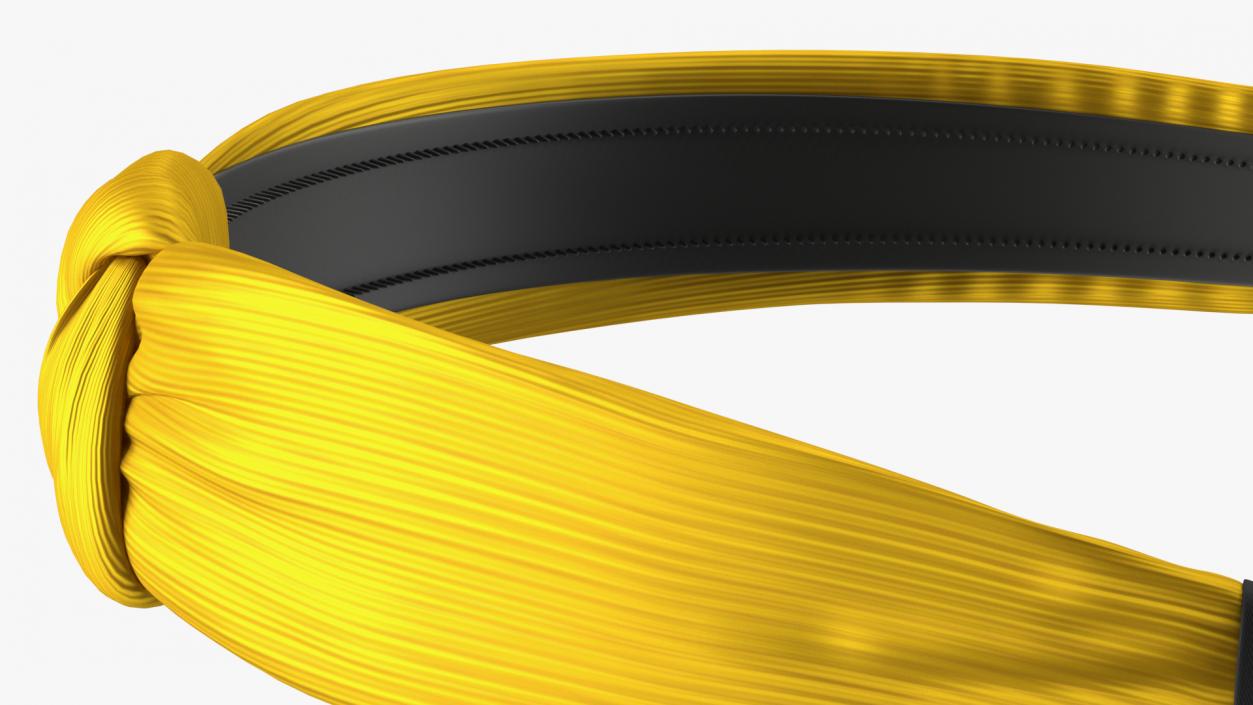 3D Thick Headband Yellow