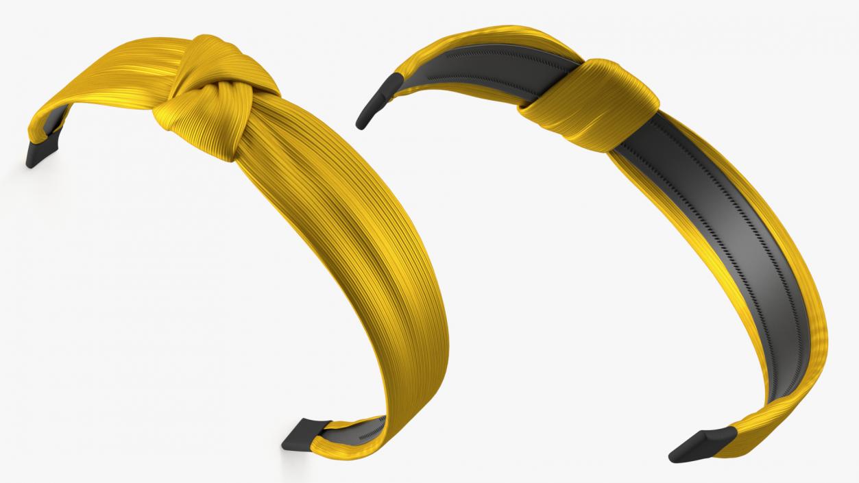 3D Thick Headband Yellow