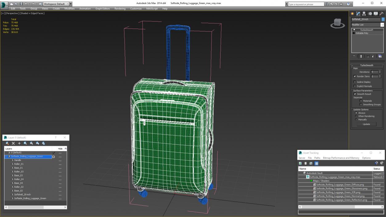 Samsonite Ascella X Teal 3D model