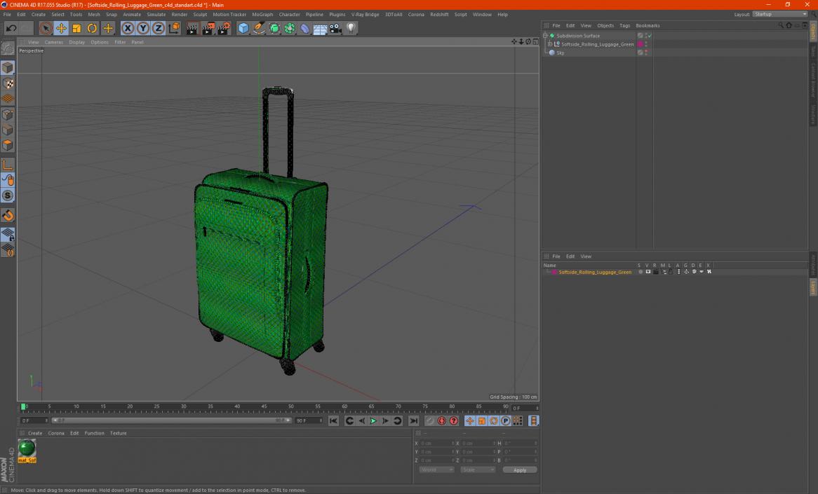 Samsonite Ascella X Teal 3D model