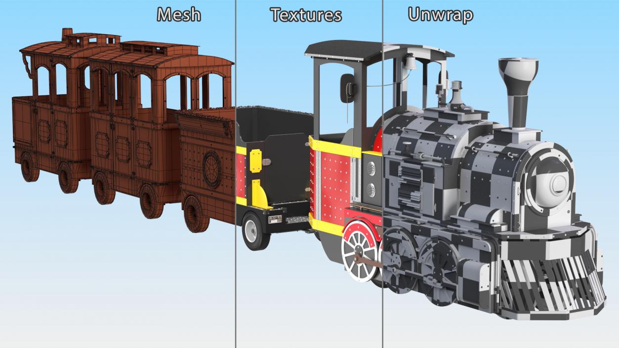 Mini Express Children Train 3D