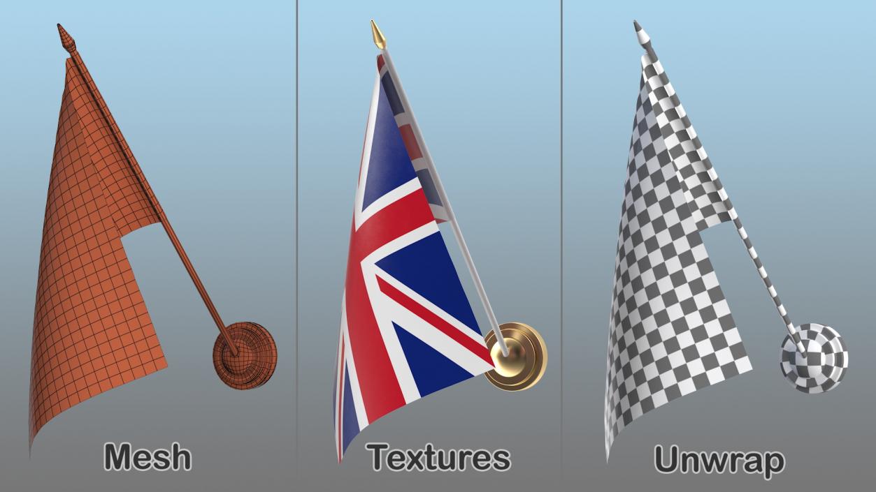 3D Wall Flags Collection