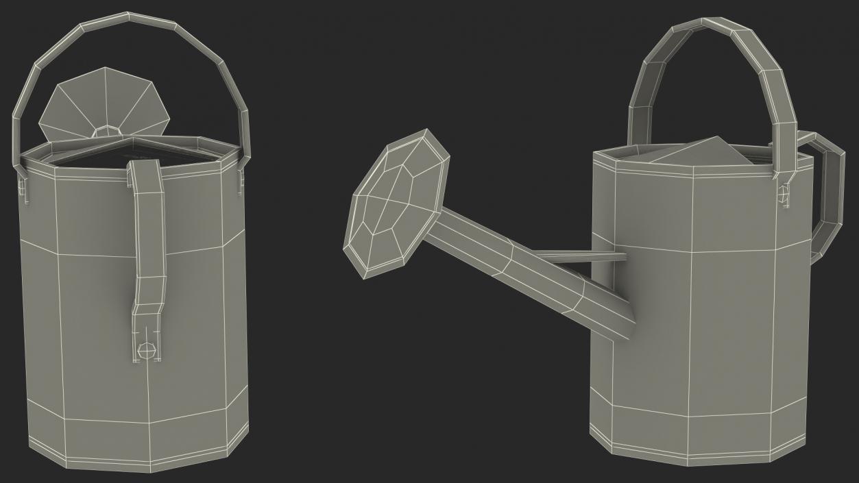 3D model Garden Watering Can Green