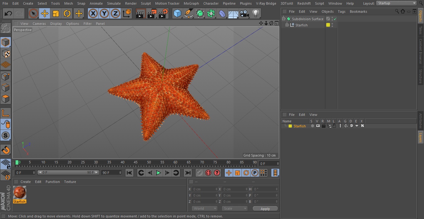 3D model Starfish 3