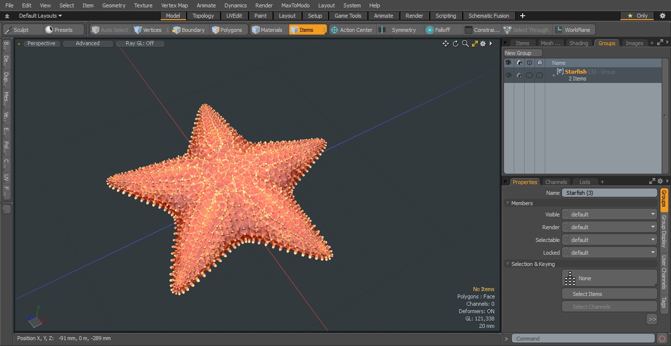 3D model Starfish 3