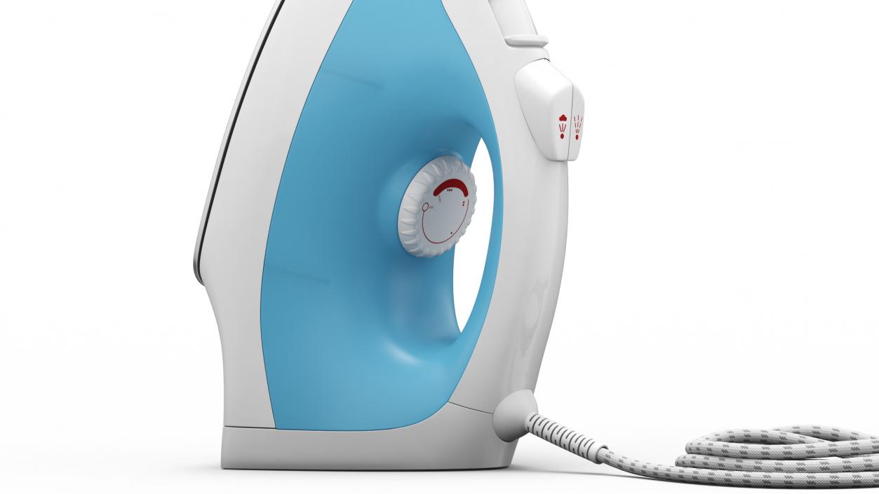 3D model Steam Iron Blue