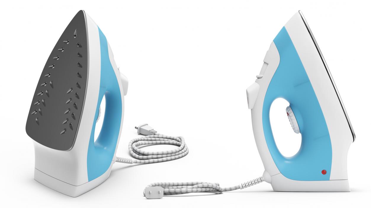 3D model Steam Iron Blue