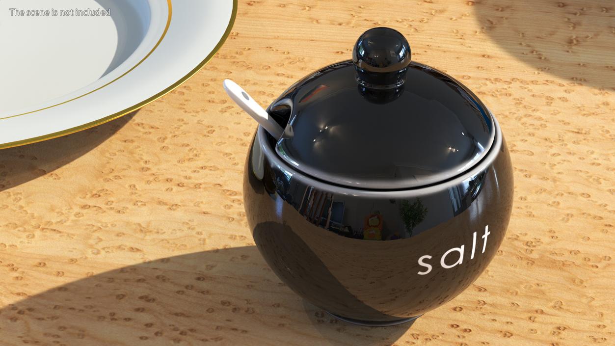 3D model Salt Container Black