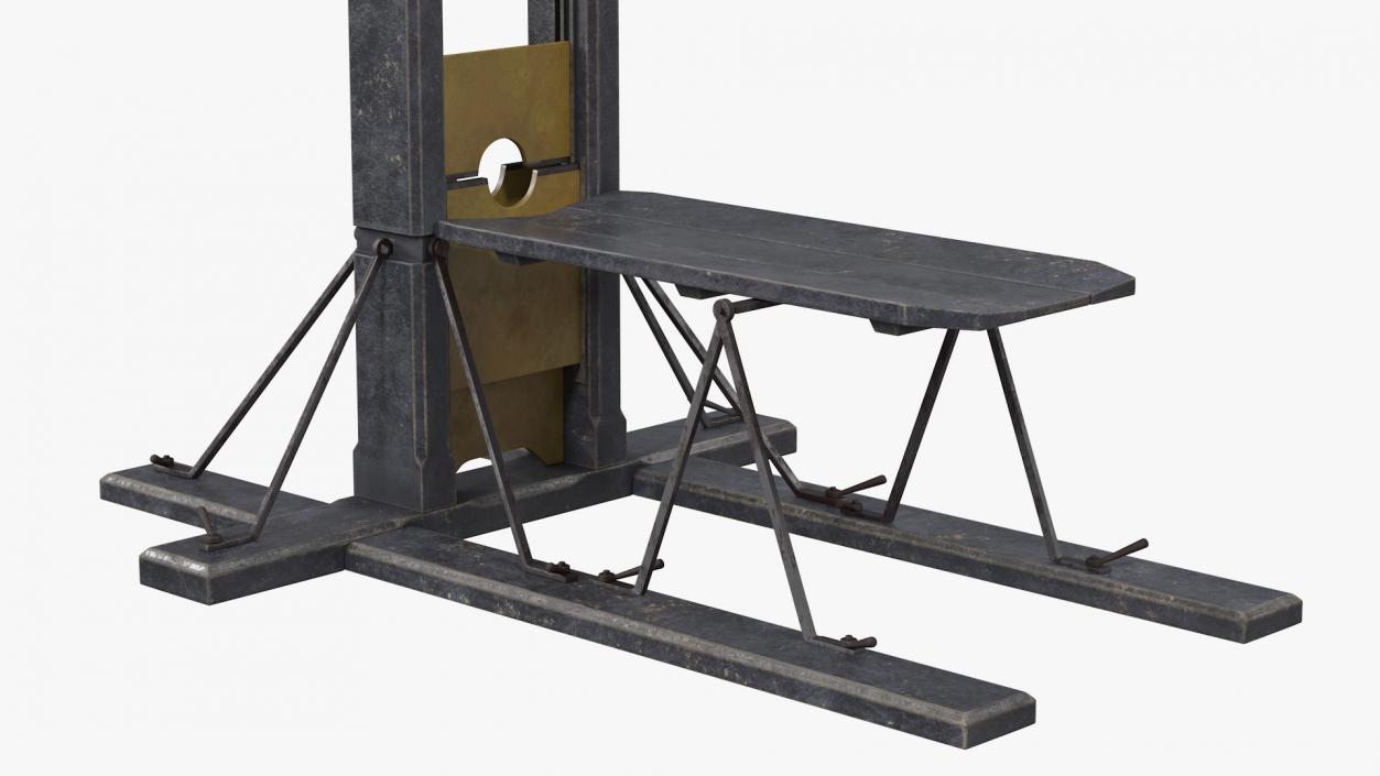 3D Antique 19th Century Guillotine