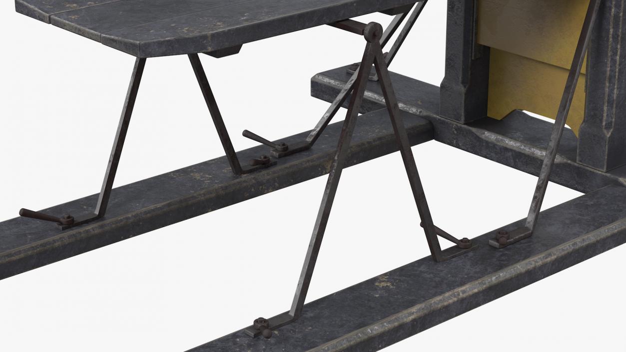 3D Antique 19th Century Guillotine