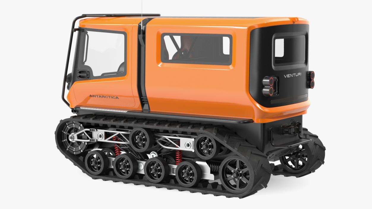 Polar Vehicle Venturi Antarctica Rigged 3D model