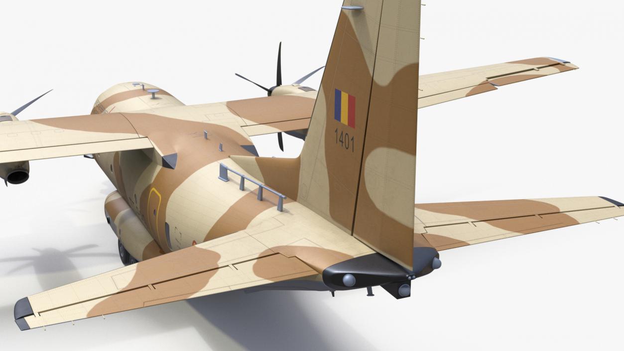 3D model Alenia C-27J Spartan Morocco Rigged