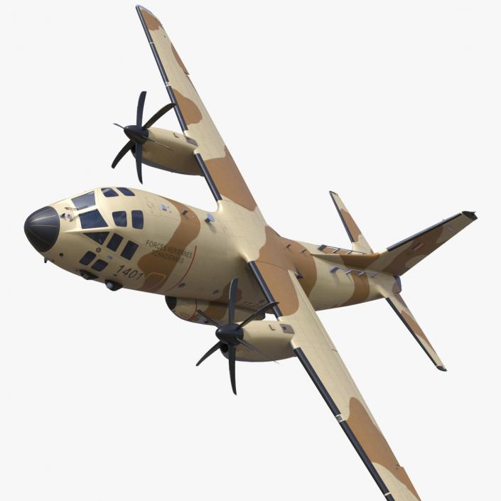 3D model Alenia C-27J Spartan Morocco Rigged