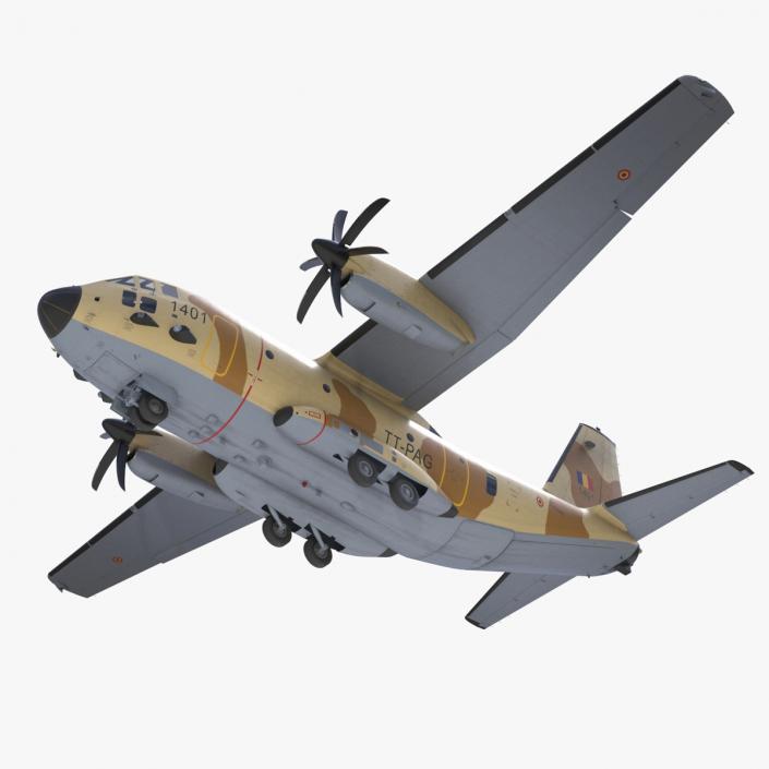 3D model Alenia C-27J Spartan Morocco Rigged