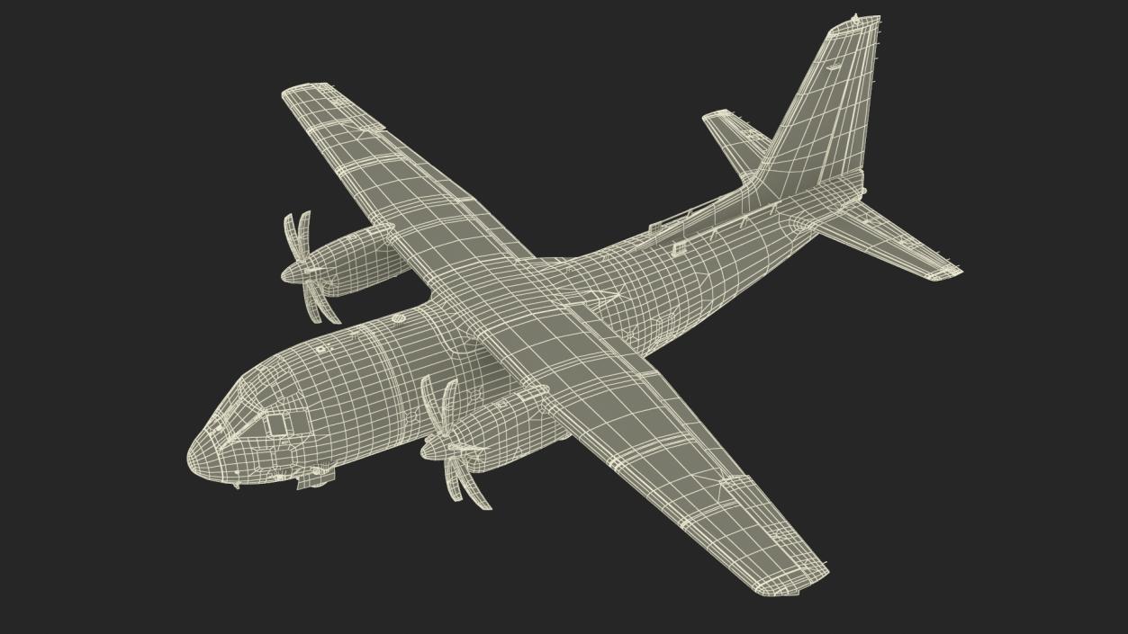 3D model Alenia C-27J Spartan Morocco Rigged