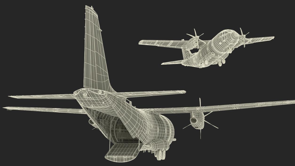 3D model Alenia C-27J Spartan Morocco Rigged