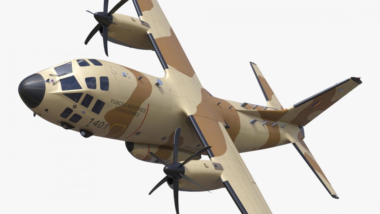 3D model Alenia C-27J Spartan Morocco Rigged