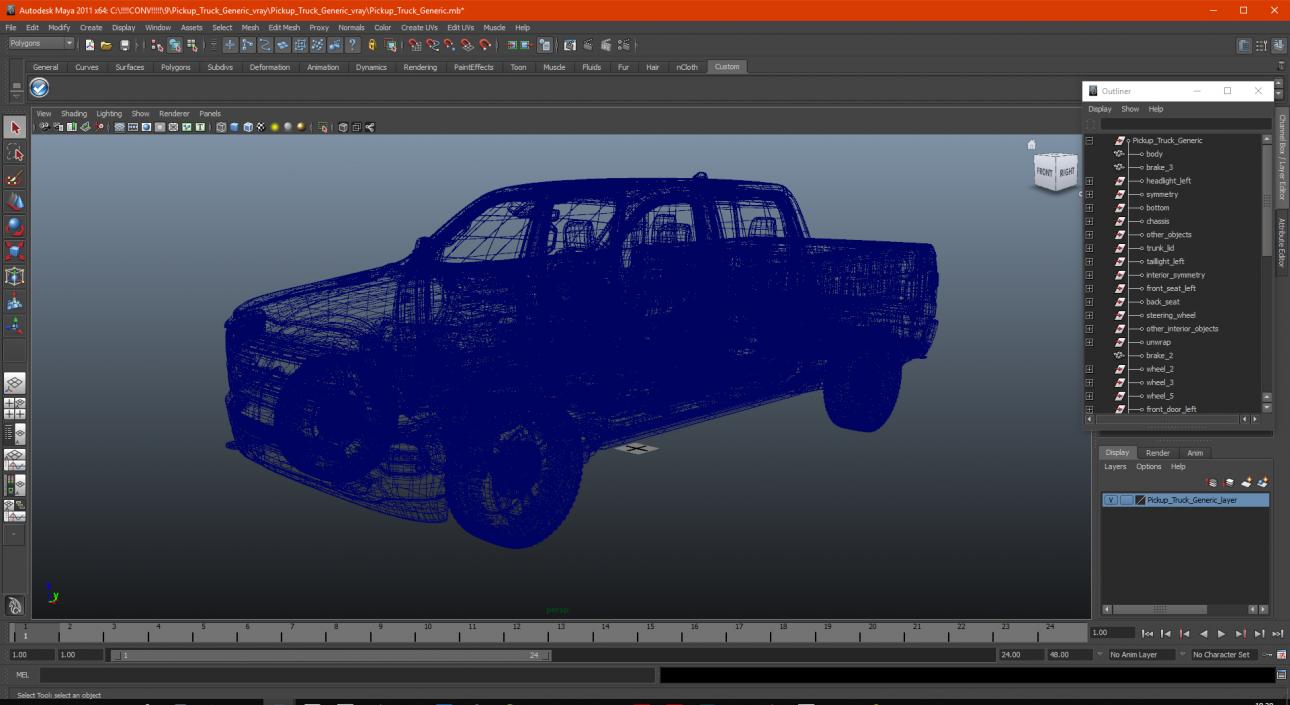 3D model Pickup Truck Generic