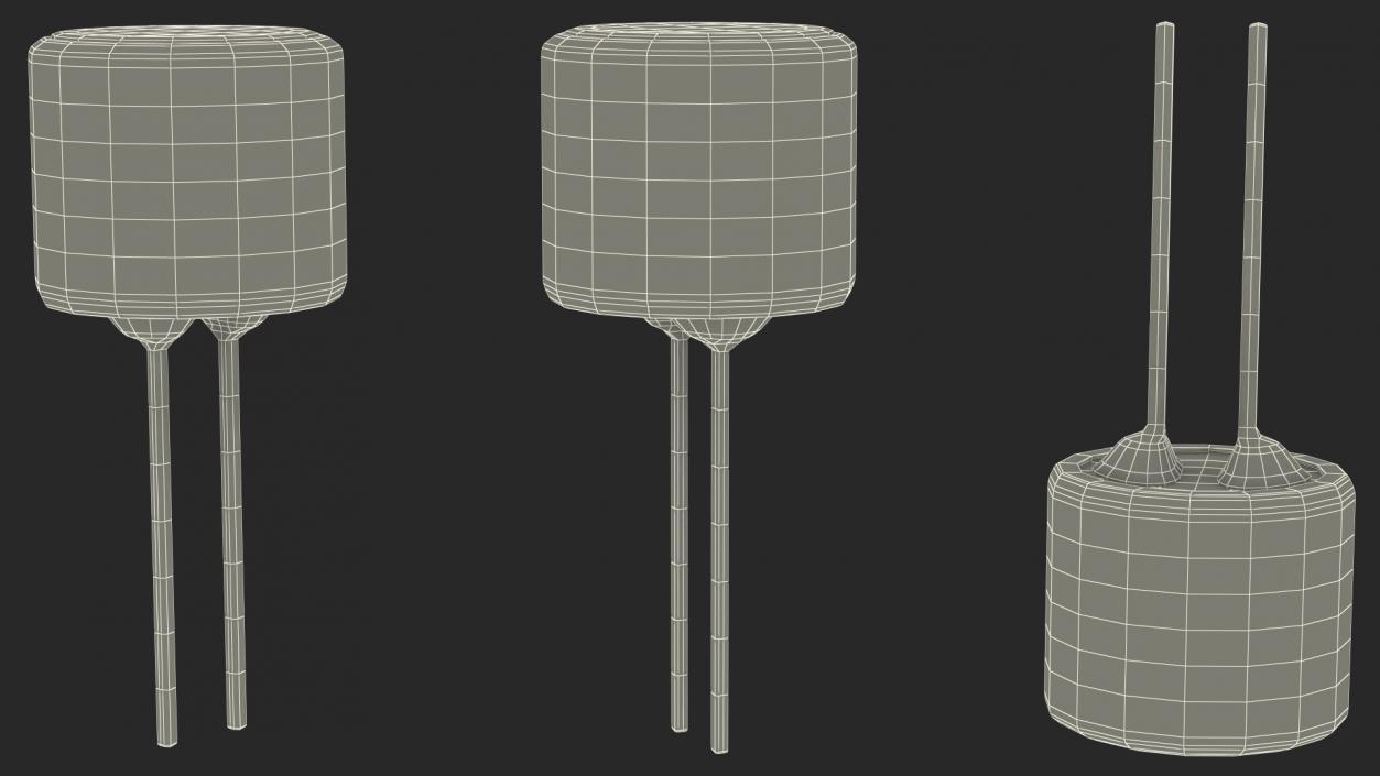 Condenser Microphone PCB Mounted 3D