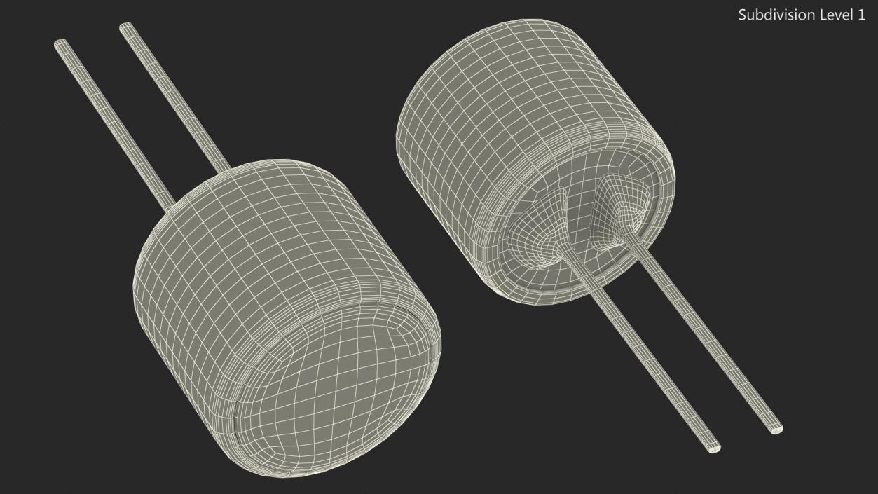 Condenser Microphone PCB Mounted 3D