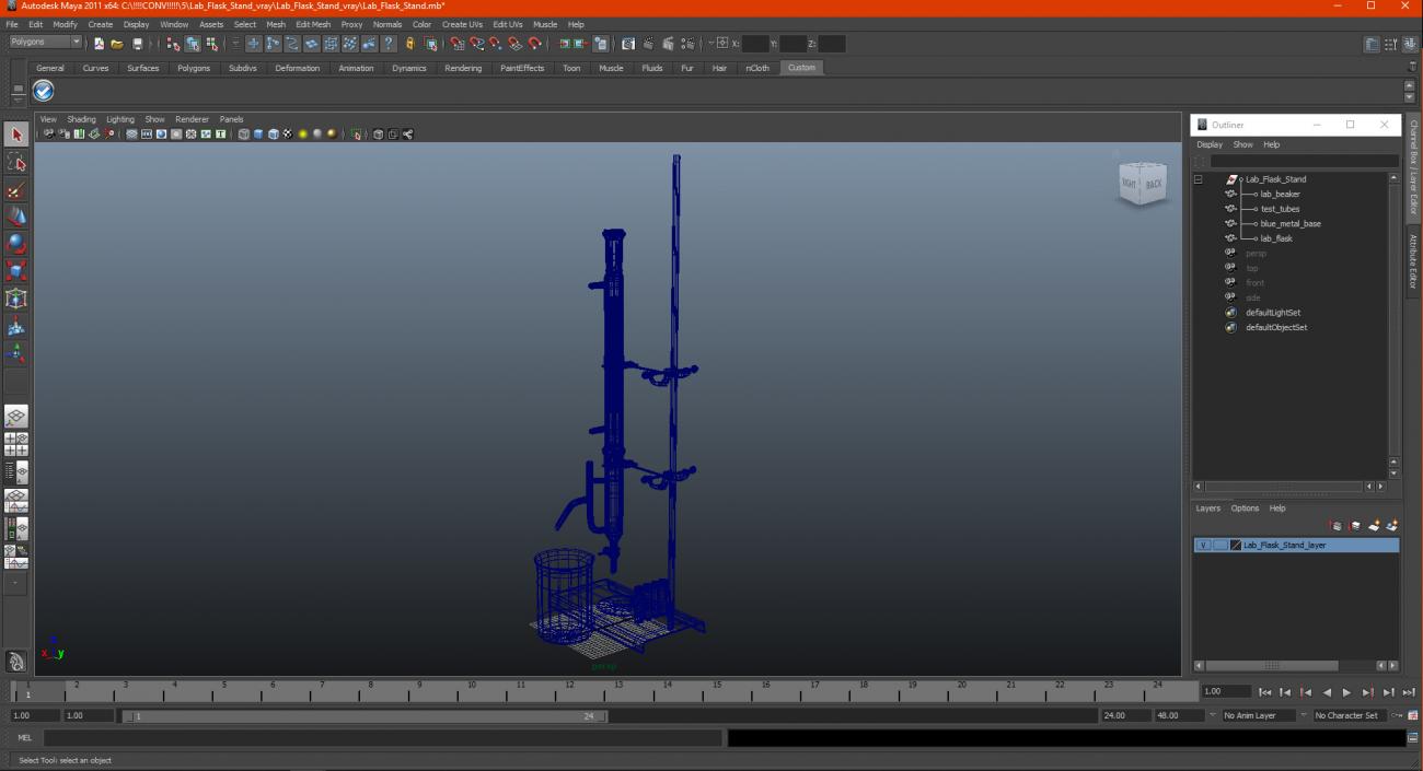 3D model Lab Flask Stand