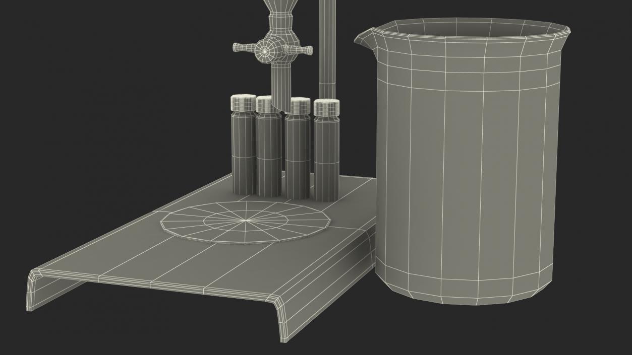 3D model Lab Flask Stand