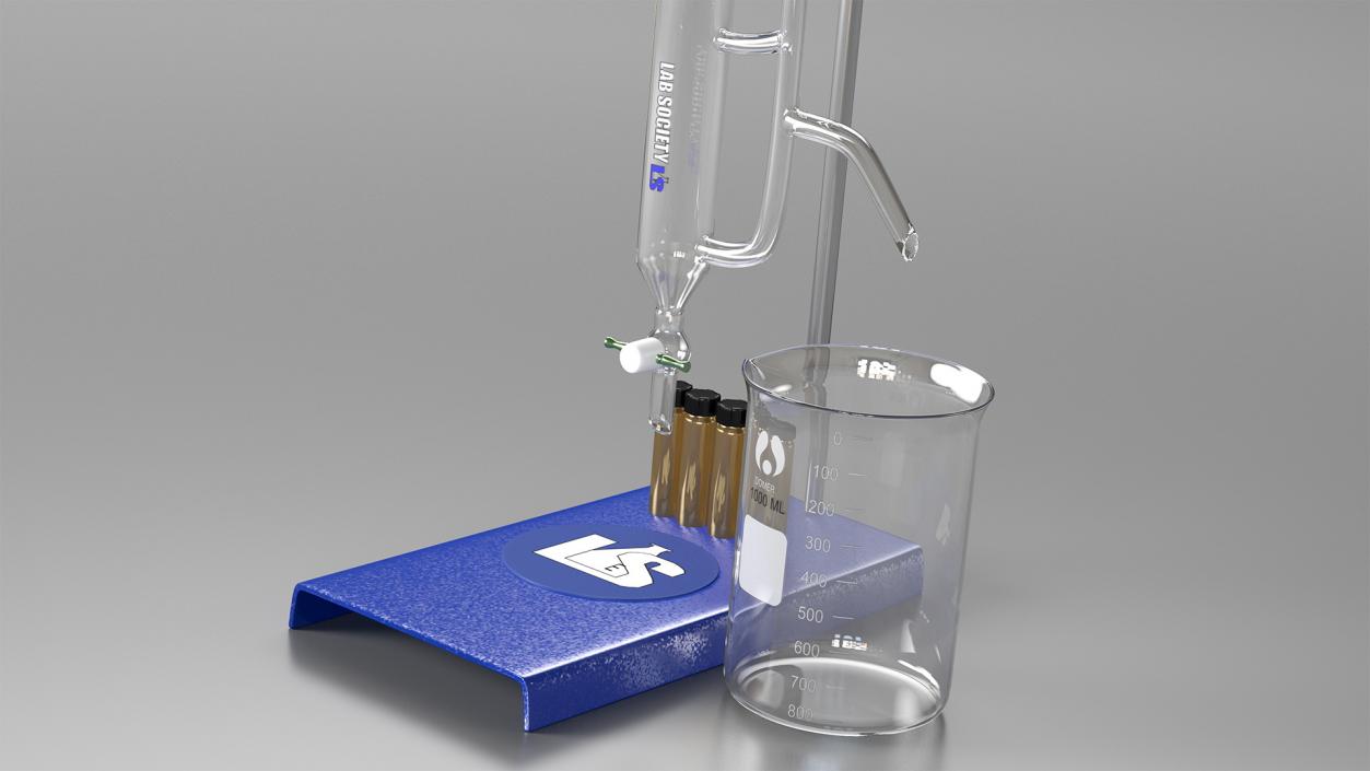 3D model Lab Flask Stand