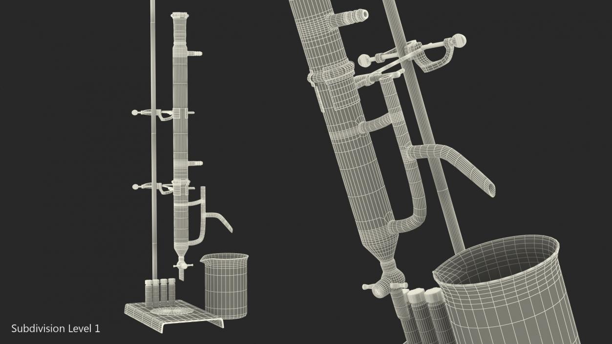 3D model Lab Flask Stand