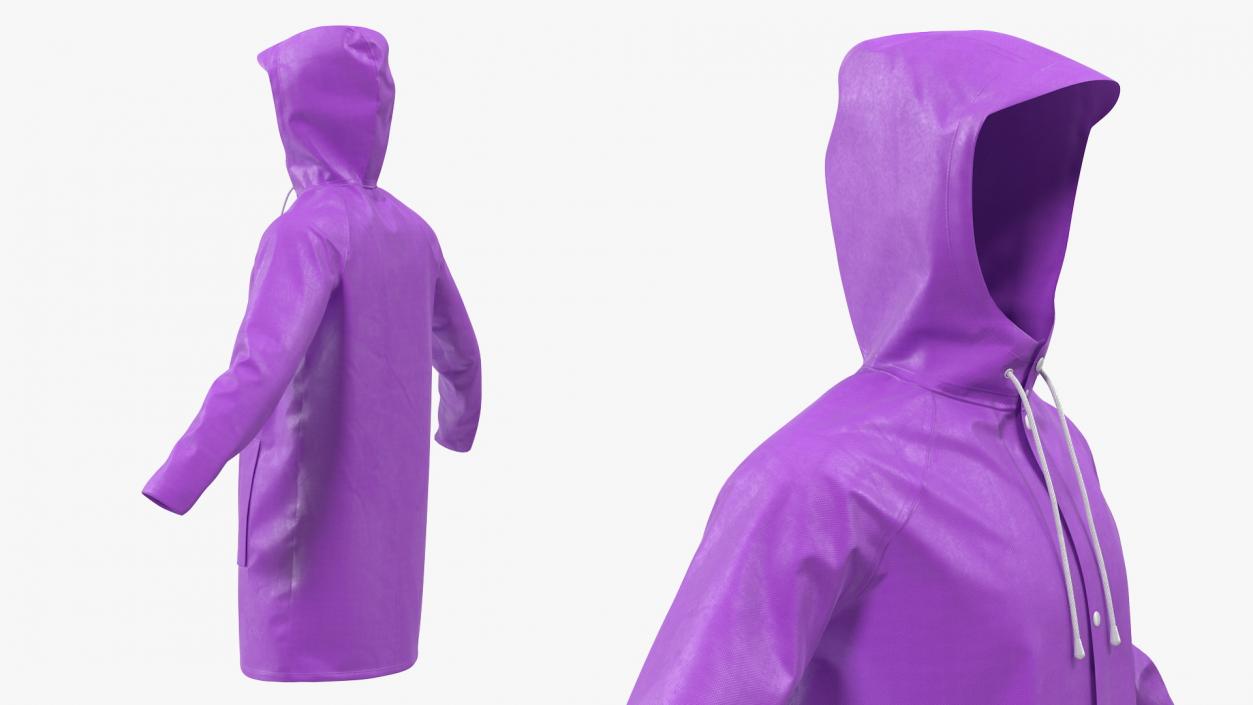 Outdoor Waterproof Raincoat Jacket 3D model