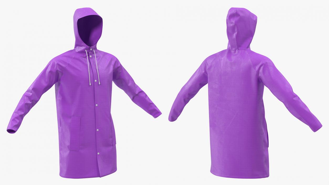 Outdoor Waterproof Raincoat Jacket 3D model