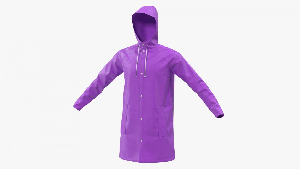 Outdoor Waterproof Raincoat Jacket 3D model