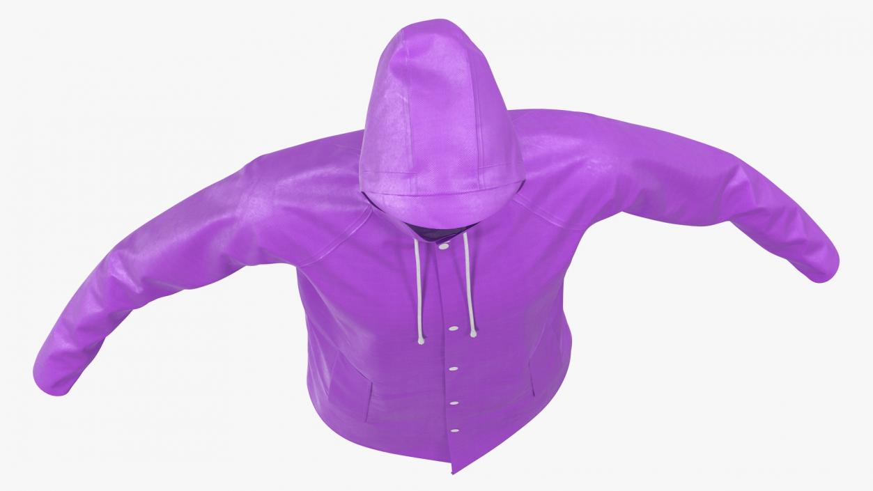 Outdoor Waterproof Raincoat Jacket 3D model