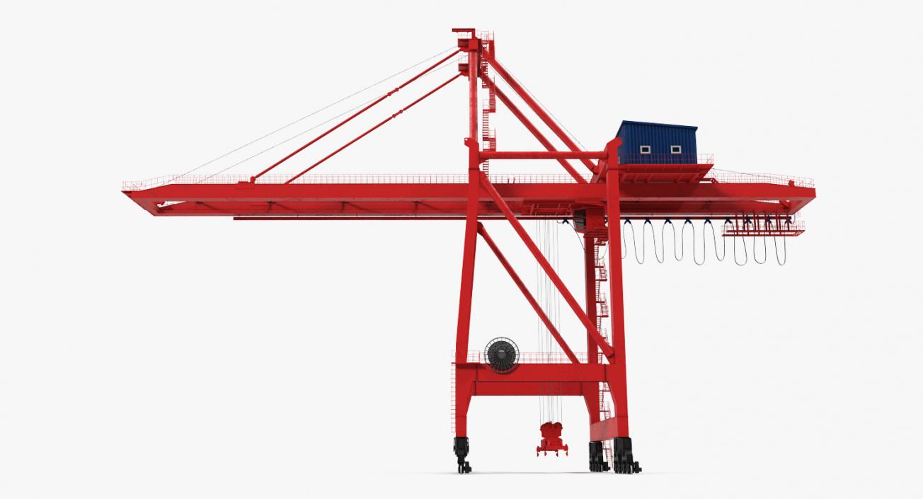 3D Ship to Shore Crane Rigged