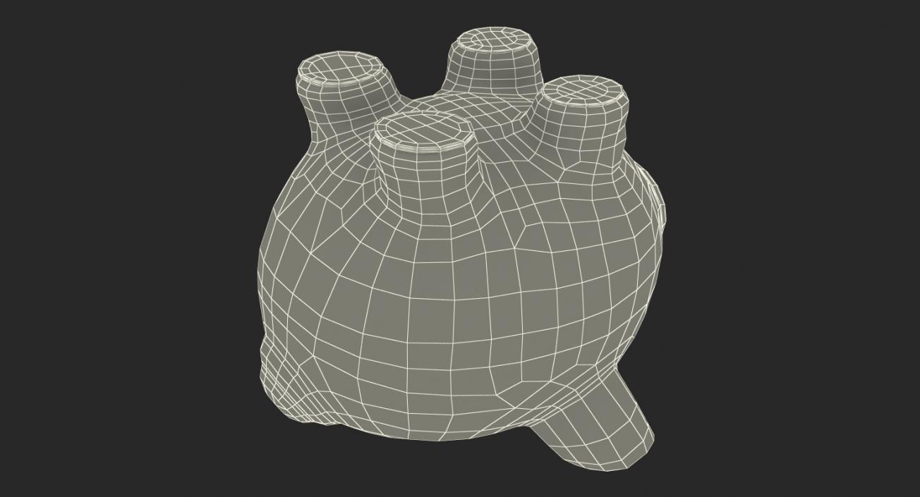 3D model Grey Piggy Bank