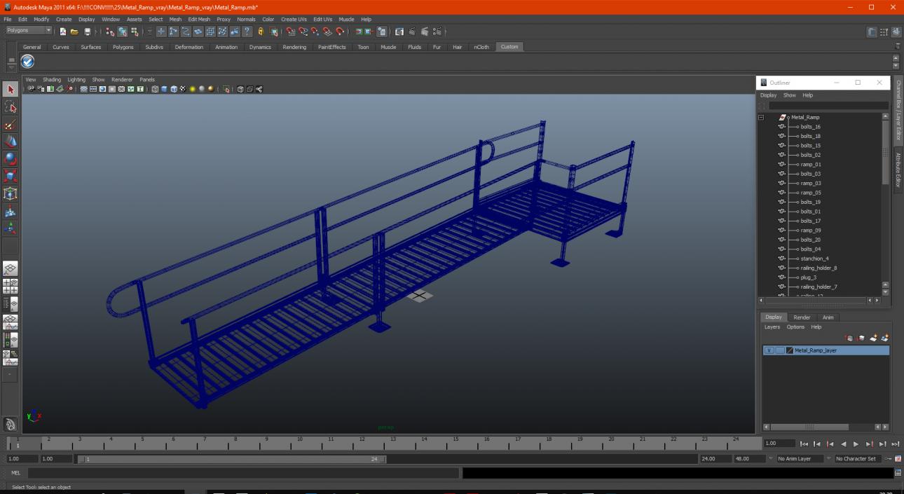 3D model Metal Ramp