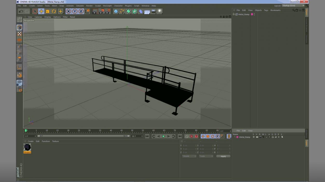 3D model Metal Ramp