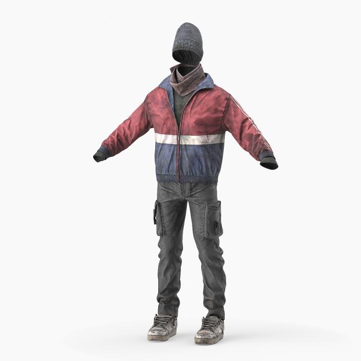 3D Ragged Clothes Set model