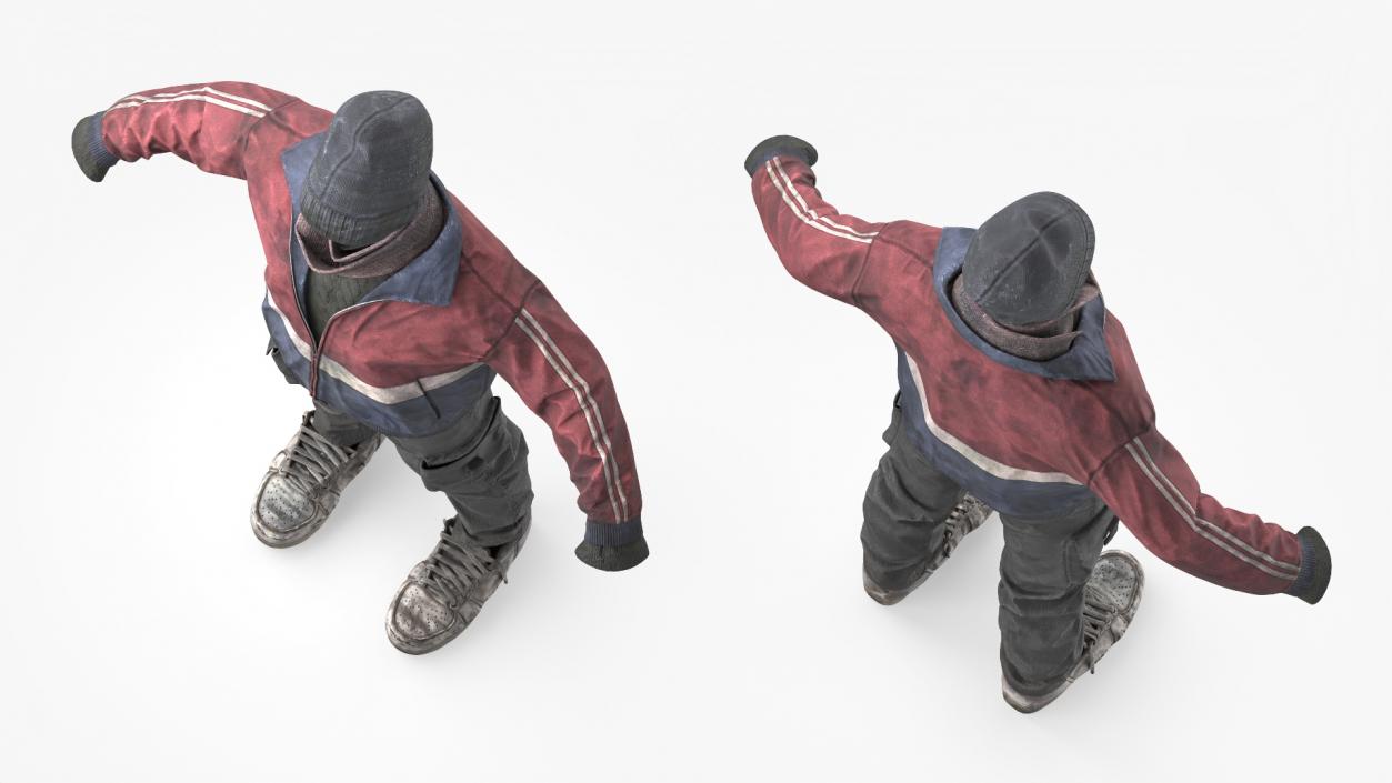 3D Ragged Clothes Set model