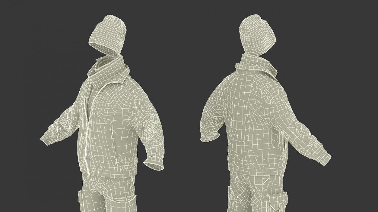 3D Ragged Clothes Set model