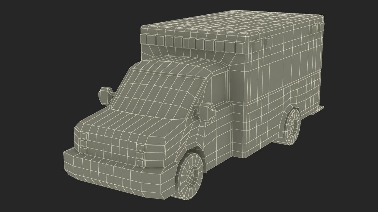 3D model Low Poly Stylized Model Ambulance 2