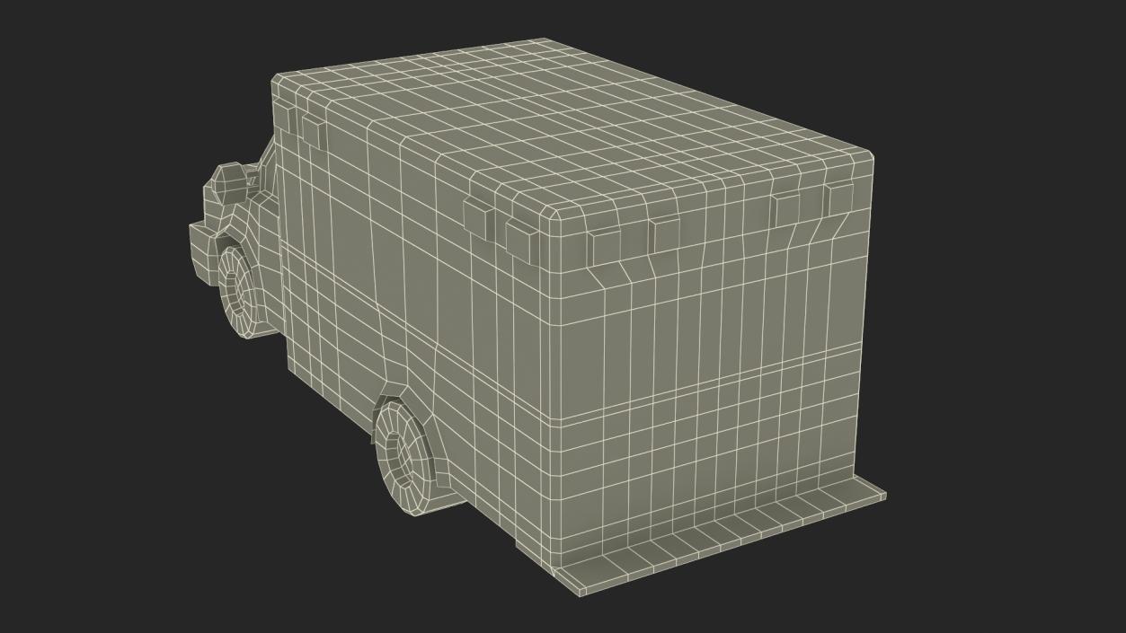 3D model Low Poly Stylized Model Ambulance 2